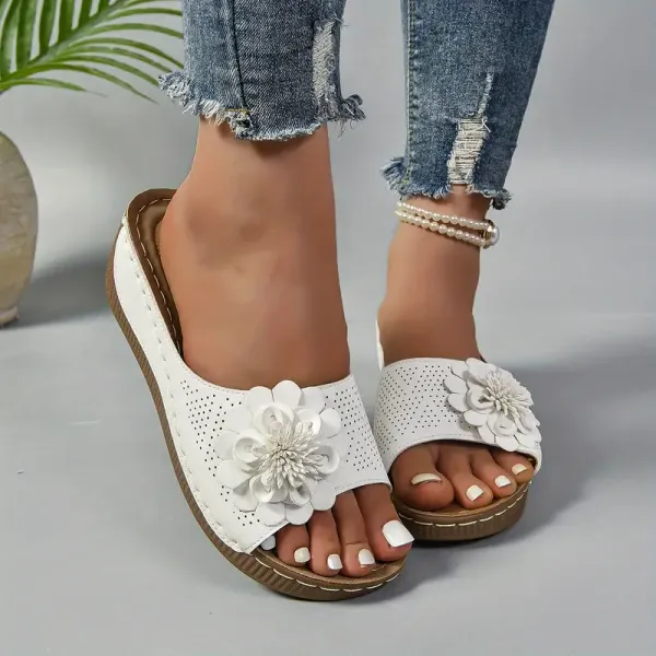 🚶‍♀️💥Hottest today 70% OFF💥 Comfortable non-slip solid color open-toe wedge sandals for women