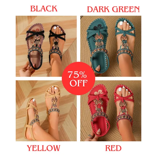 2025 Women's Boho Sandals – Stylish, Comfortable & All-Match